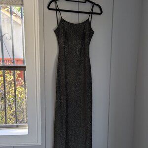 Vintage Sparkly Long Maxi Dress Size Small